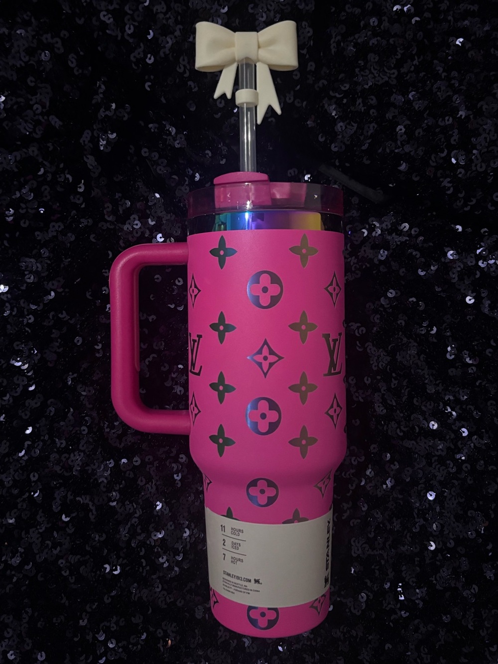 Matte Bow straws cover topper - Picture 4 of 5